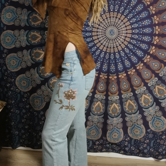 Embroidered Funky Boho Jeans - Picture 6 of 8